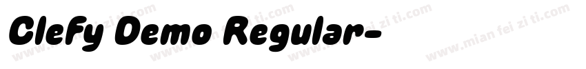 Clefy Demo Regular字体转换